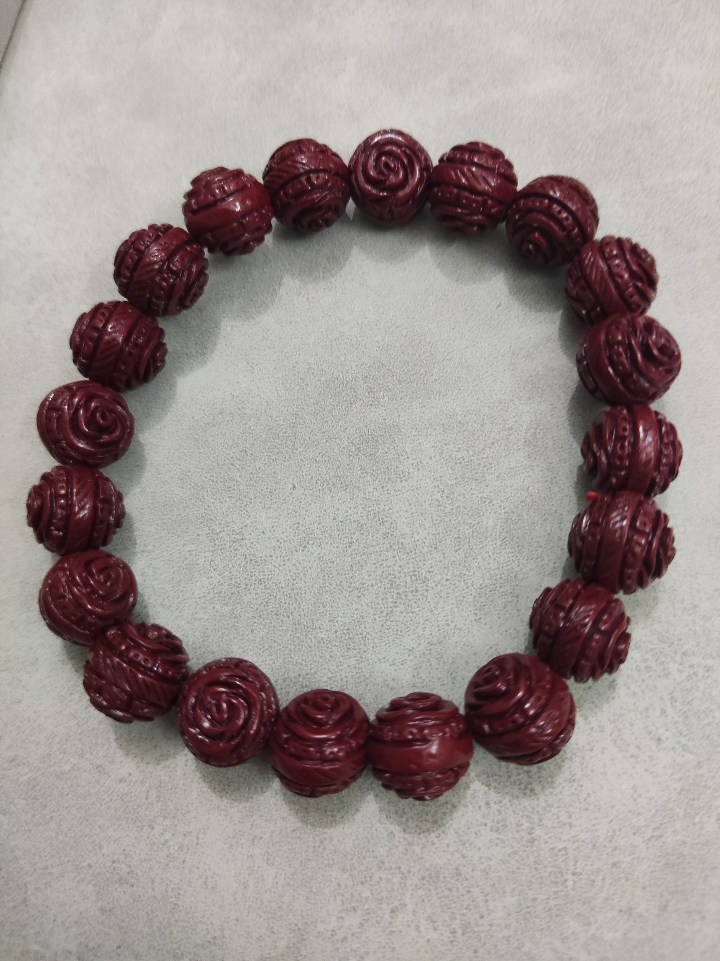 Balls design cinnabar bracelet,suit for man and woman