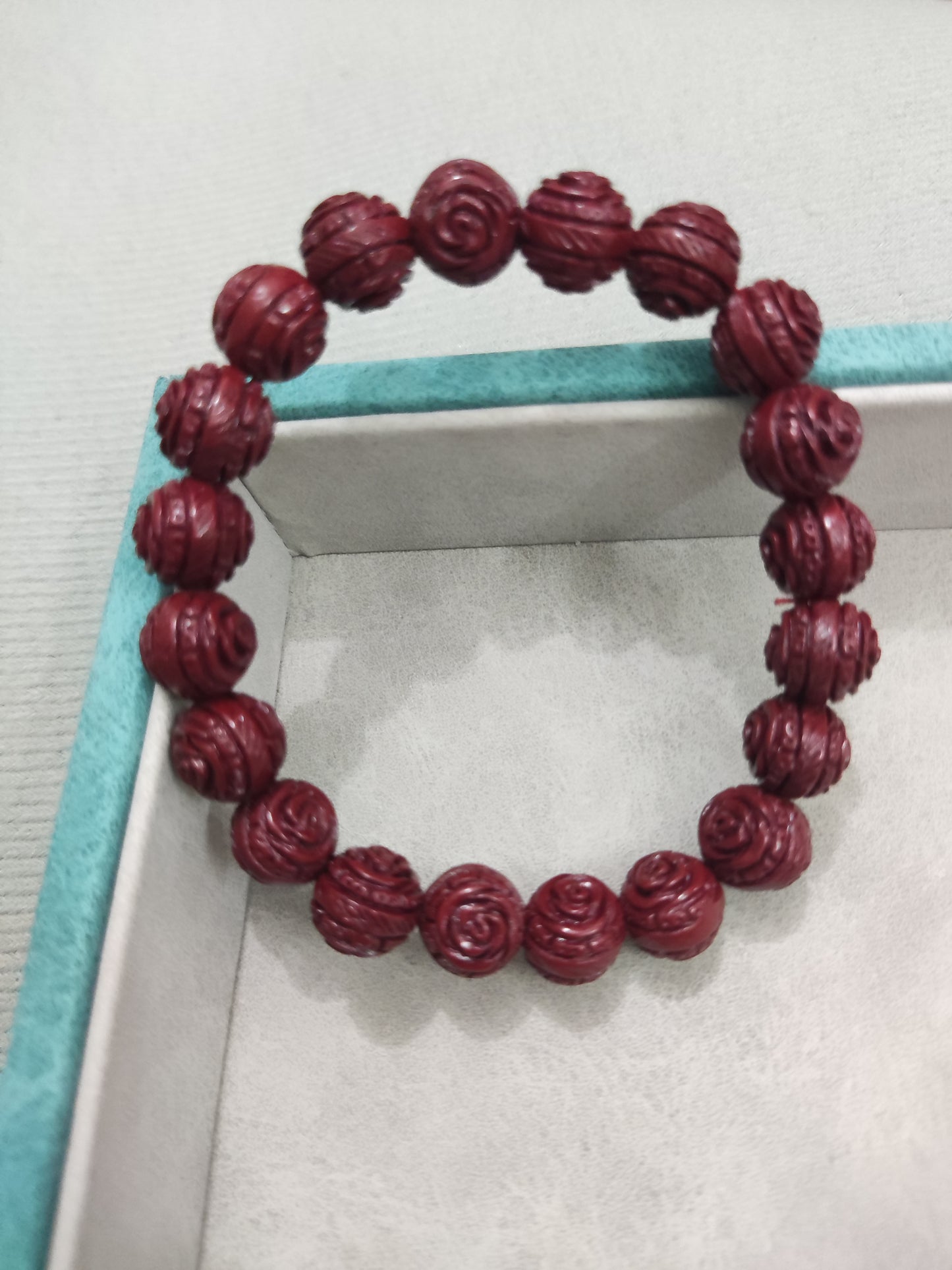 Balls design cinnabar bracelet,suit for man and woman