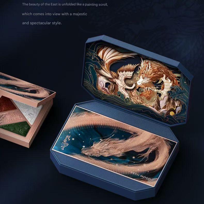dragon pattern traditional eyeshadow palette