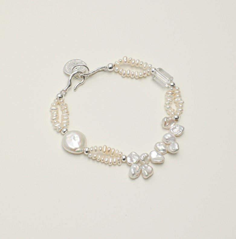 Broken Waves · Stacked Pearl Bracelet Size: 14.5/15/16cm
