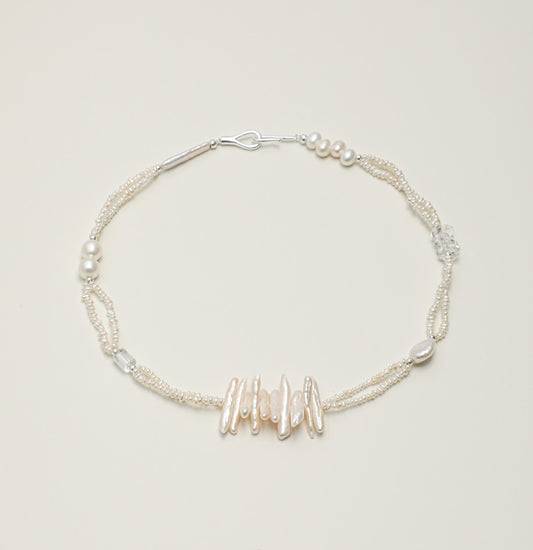 Silver Fragment Necklace   Size: 45cm