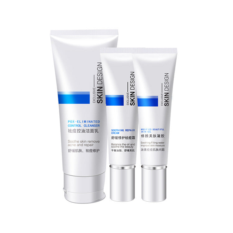 Acne cream product set closed acne cream men's skin care ,gift box.