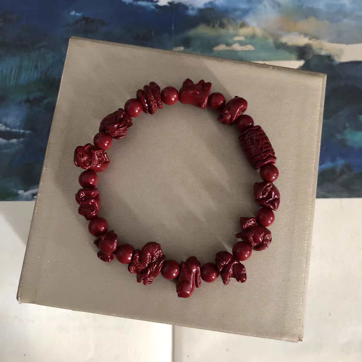 zodiac bracelet with best wishes, protect people bring good luck.