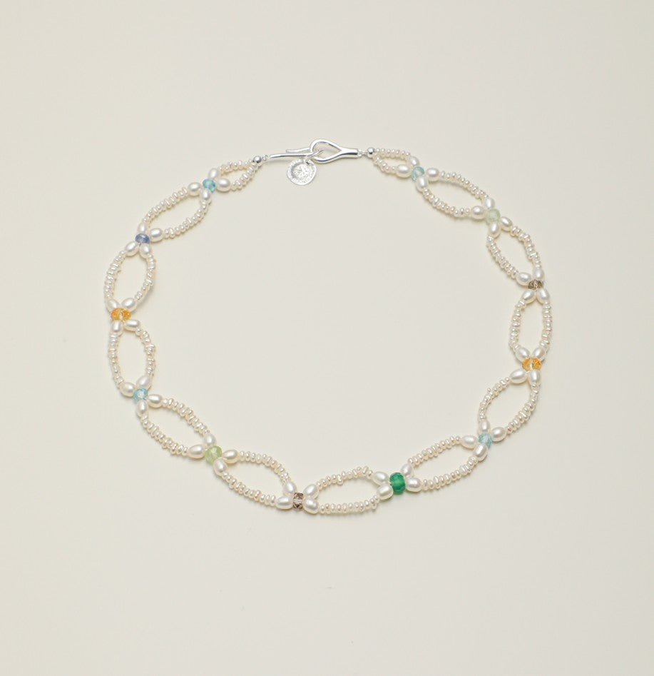 Weaving Waves·Colorful Beaded Necklace  Size: 46cm