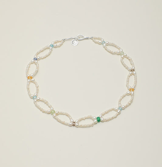Weaving Waves·Colorful Beaded Necklace  Size: 46cm