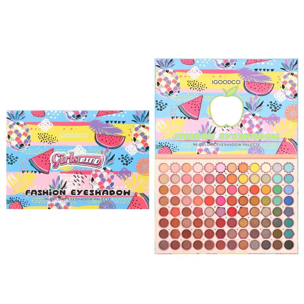 96-colour eyeshadow palette, pearlescent matte, glitter, glitter, glitter, palette, stage makeup, COS palette